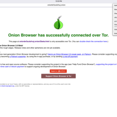 How to install Tor on iOS (iPhone/iPad) - Tutorial - Onion Browser Screenshot iPad 2