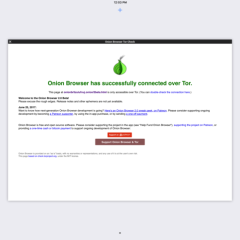 How to install Tor on iOS (iPhone/iPad) - Tutorial - Onion Browser Screenshot iPad 3