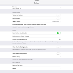 How to install Tor on iOS (iPhone/iPad) - Tutorial - Onion Browser Screenshot iPad 4
