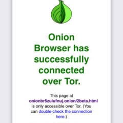 How to install Tor on iOS (iPhone/iPad) - Tutorial - Onion Browser Screenshot iPhone 3