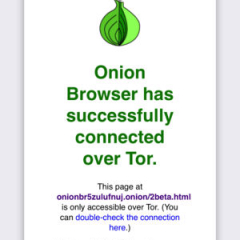 Wie man Tor auf iOS (iPhone/iPad) installiert - Tutorial - Onion Browser Screenshot iPhone 3